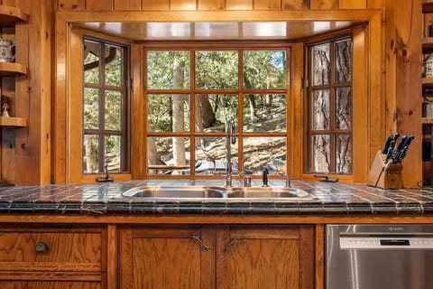 Dishes aren't so bad with this view!