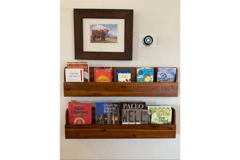 Library of a variety of fun and interesting reads. A little bit of everything.