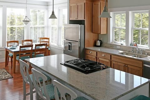 Kitchen is amply stocked for everything you need to prepare your meals