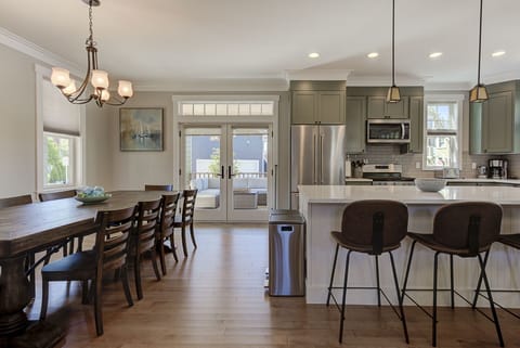 The open-concept design brings everyone together