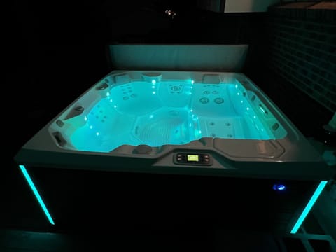 Rejuvenate in the salt water hot tub.