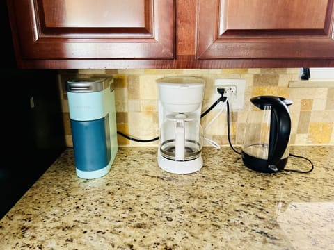 Full service coffee station area.