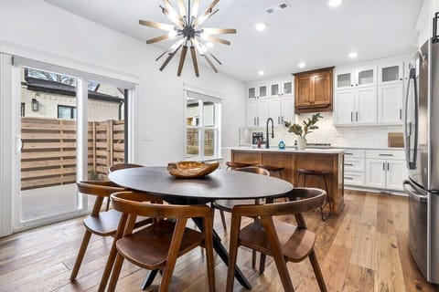 Further into the living area is our dinning and kitchen area.