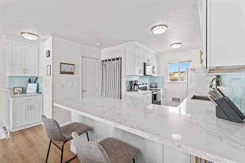 Upstairs kitchen area.