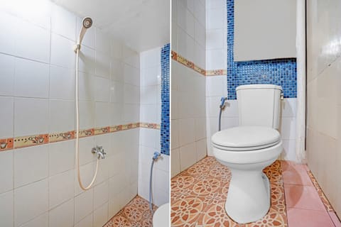 Deluxe Double Room | Bathroom | Shower, rainfall showerhead, toilet paper