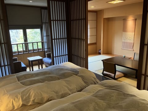 Annex Japanese Western Room "Akari Koji" with River View (9-tatami mats and 2beds), Non Smoking | In-room safe, free WiFi, bed sheets