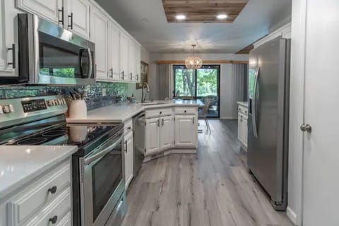 Well stocked kitchen including coffee maker, crock-pot, spices, etc. 