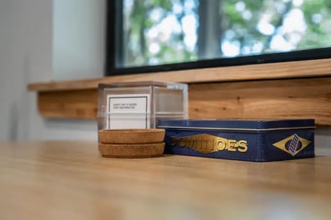 Well stocked game cupboard with all our personal favorites. 