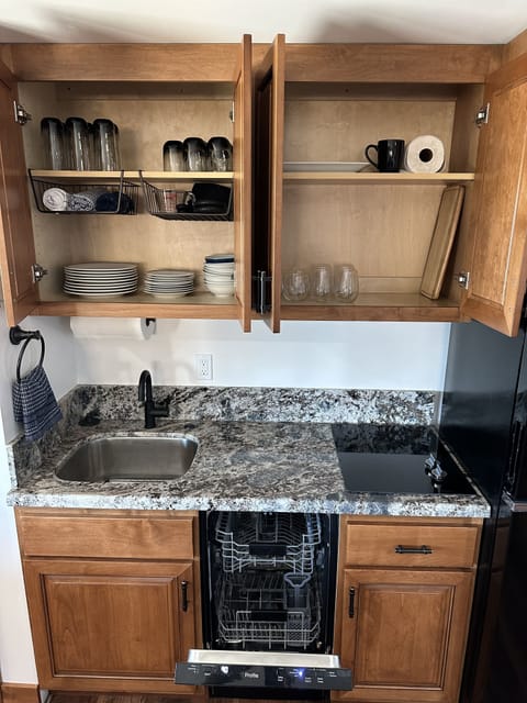 Fully stocked kitchen including pots/pans