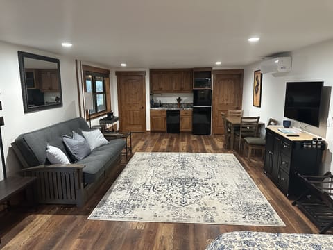 Let the fun begin! Bathroom door on left, walk-in closet door on right.