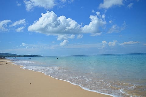 On the beach