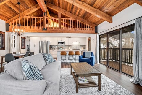 Cozy seating with a view and open floor plan