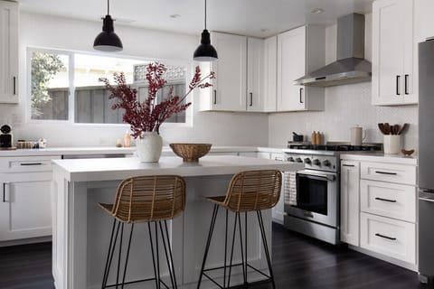 Newly renovated Chef's Kitchen complete with a well stoked pantry. Perfect for a cozy night in or whipping up a quick breakfast before spending the day exploring.