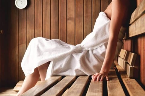 Sauna, spa tub, steam room, massages