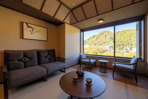 Deluxe Twin Room 39sq, Non Smoking, Canyon side, with Hot Spring Bath | View from room