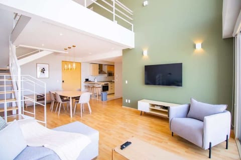 Spacious loft with a modern design