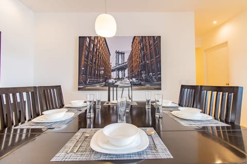 Well-equipped dining room with everything you need