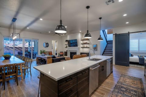 Spacious main floor living areas offer ample room for large groups to gather