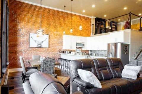 The old meets the new with beautiful exposed brick with brand new kitchen.