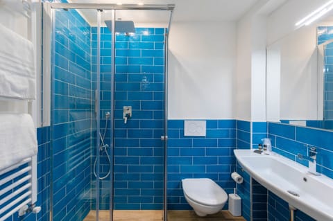 Superior Double or Twin Room | Bathroom | Shower, hair dryer, towels