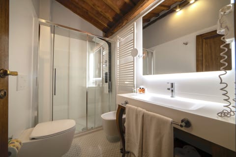 Free toiletries, hair dryer, bidet