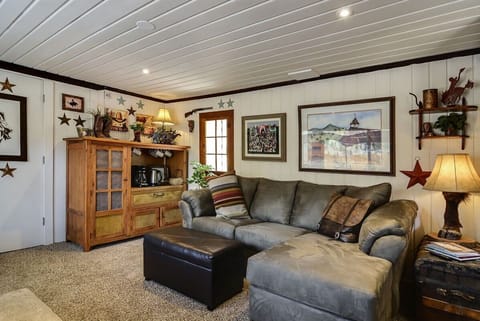 Couch and sitting area