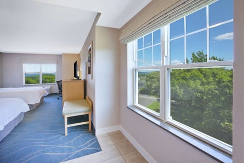 Room, 2 Queen Beds, Refrigerator, Ocean View | Free WiFi, bed sheets