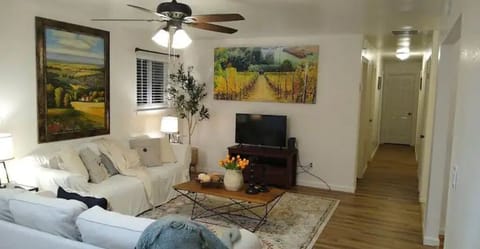Hallway entrance to the bedrooms, laundry room, and main bathroom.