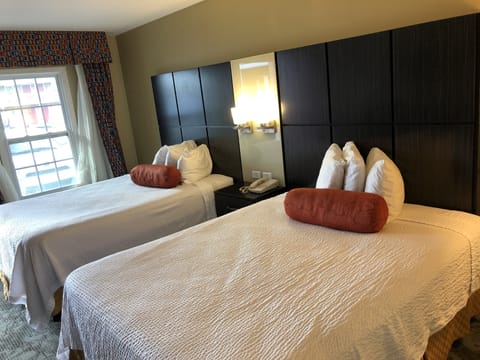 Double Room, 2 Queen Beds, Non Smoking | Premium bedding, down comforters, in-room safe, blackout drapes
