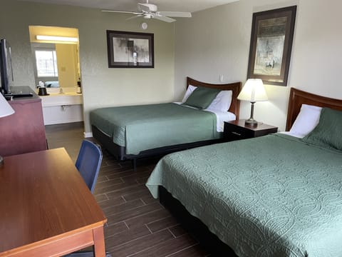 Newly remodeled rooms, 2 Queen Beds, Non-smoking, Not Pet Friendly | Desk, free WiFi, bed sheets