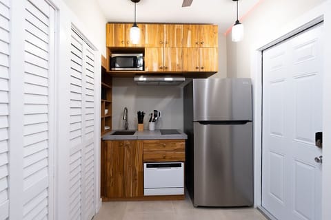 Apartment | Private kitchen | Fridge, microwave, stovetop, dishwasher