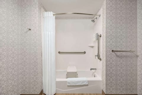 Room, 2 Queen Beds, Accessible, Non Smoking | Bathroom shower