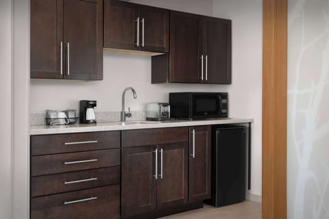 Premium Suite, 1 Bedroom | Private kitchen | Fridge, microwave, coffee/tea maker