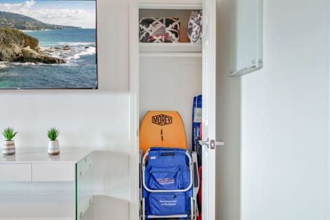 This closet has ample storage space for household items.