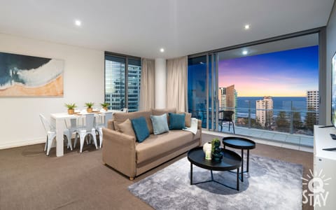 Apartment, 2 Bedrooms, Ocean View | Living area | Flat-screen TV