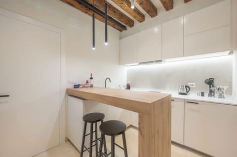 Comfort Apartment | Private kitchen | Full-size fridge, dishwasher, coffee/tea maker, electric kettle