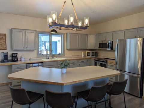 Kitchen with updated stainless steel appliances