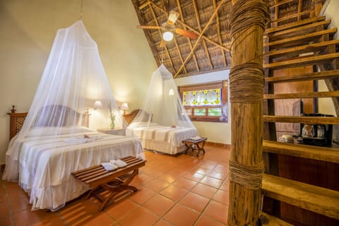 Royal Mayan Bungalow with Loft | Premium bedding, minibar, in-room safe, desk