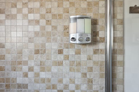 Save space in your luggage - shampoo, conditioner, and body wash are provided.