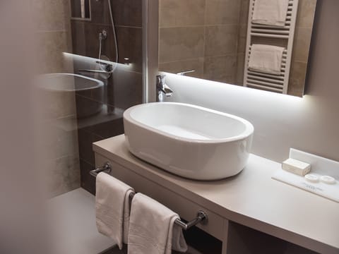 Free toiletries, hair dryer, slippers, bidet