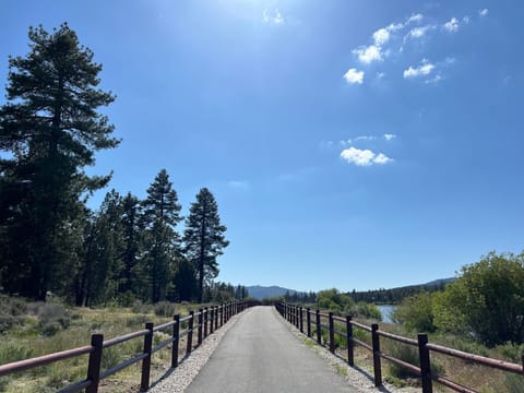 Paved bike paths for walks, or bike rides to the lake!