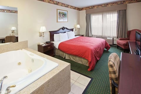 Suite, 1 King Bed, Non Smoking, Jetted Tub | Desk, iron/ironing board, free WiFi, bed sheets