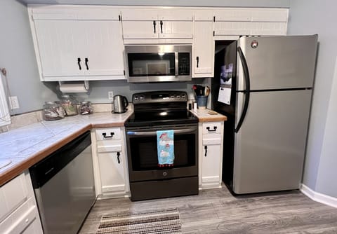 Well stocked kitchen for all your cooking and baking needs.