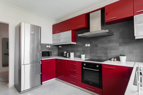 Standard Apartment | Private kitchen | Fridge, oven, stovetop, dishwasher