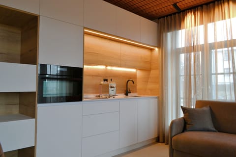 Suite | Private kitchen | Fridge, espresso maker