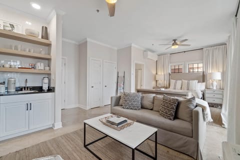 Living area with sleeper sofa