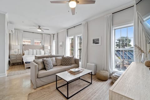 Living area with sleeper sofa