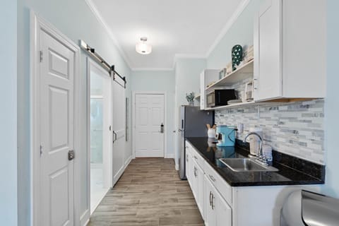 Kitchenette with full size refrigerator