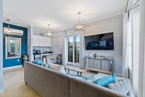 Living area with sleeper sofa