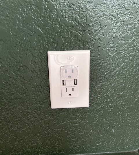 USB-C outlets in almost all bedrooms